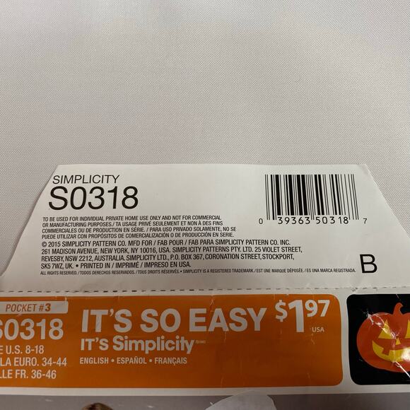 Simplicity Fairy Costume Pattern #S0318 Sprite Nymph Cosplay 8 10 14 16 18 UNCUT - Picture 8 of 12